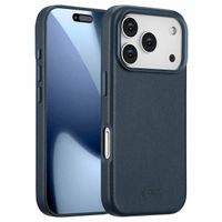 Accezz MagSafe Leather Backcover Apple iPhone 17 Pro - Nightfall Blue