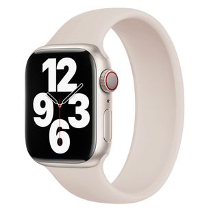 Apple Silikon Solo Loop für  Apple Watch | 44/45/46/49 mm - Größe 1 - Starlight