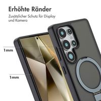 Accezz Ring Stand Backcover mit MagSafe Samsung Galaxy S25 Ultra - Schwarz
