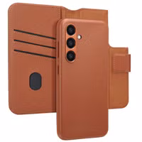 Accezz 2-in-1 Klapphülle aus Leder mit MagSafe Samsung Galaxy S24 - Sienna Brown