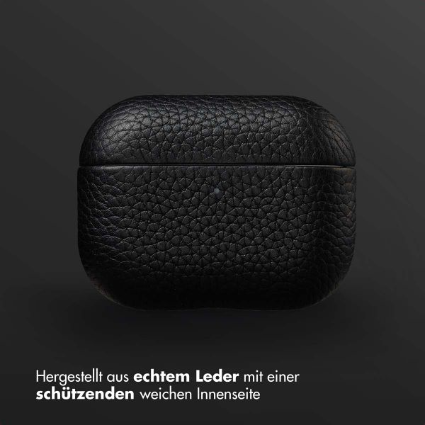 Accezz Echtleder Case  Apple Airpods Pro 3 - Schwarz