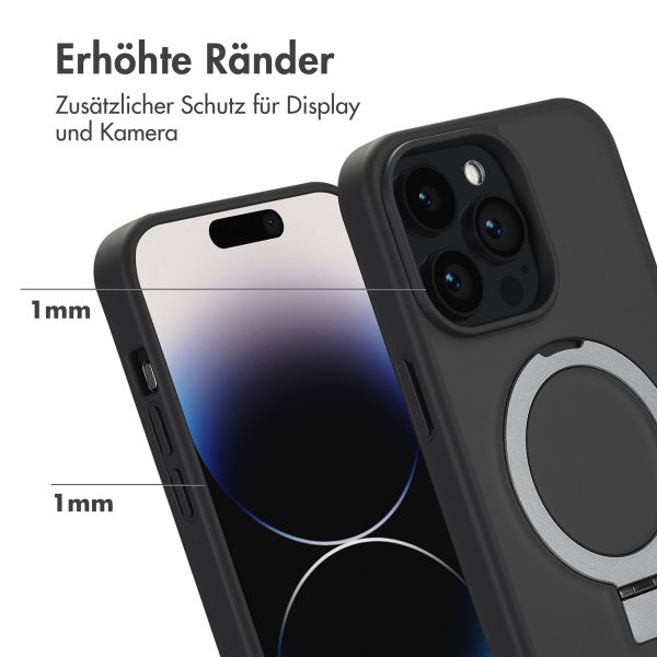 Accezz Ring Stand Backcover mit MagSafe Apple iPhone 14 Pro Max - Schwarz