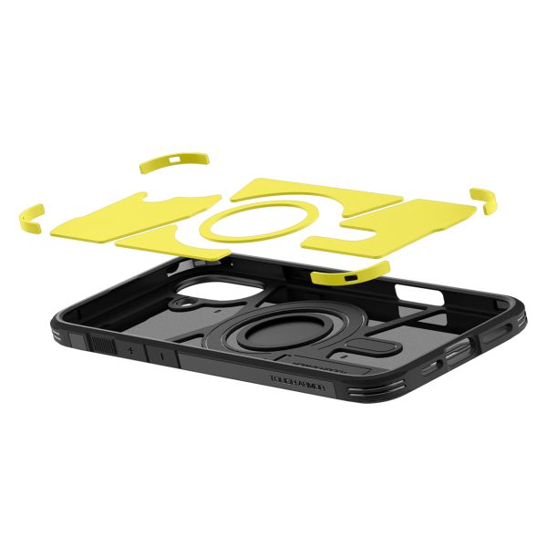 Spigen Tough Armor Backcover MagSafe Apple iPhone 16 - Schwarz