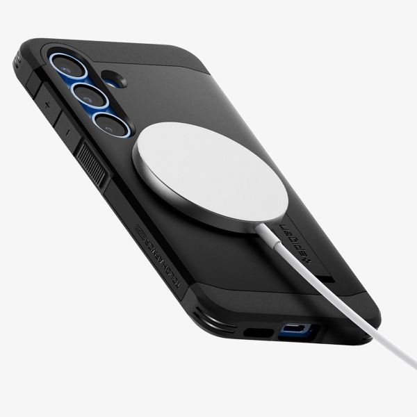 Spigen Tough Armor Backcover MagSafe Samsung Galaxy S25 Plus - Schwarz