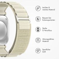 Accezz Nylon Alpine Armband für Apple Watch | 38/40/41/42 mm - Polarstern