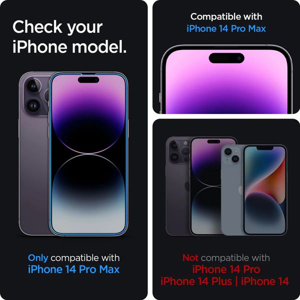 Spigen GLAStR Fit Displayschutzfolie 2er-Pack + Applicator Apple iPhone 14 Pro Max