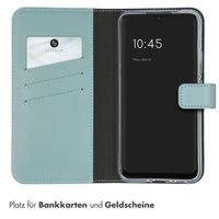 Selencia Echtleder Klapphülle Samsung Galaxy A34 (5G) - Air Blue