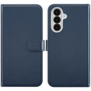 Selencia Echtleder Klapphülle Samsung Galaxy A36 / A56 - Blau
