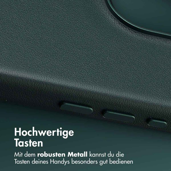 Accezz MagSafe Leather Backcover Apple iPhone 16 Pro Max - Cedar Green