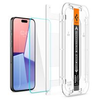 Spigen GLAStR Fit Displayschutzfolie 2er-Pack + Applicator Apple iPhone 15 Pro