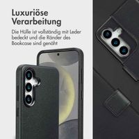 Accezz 2-in-1 Klapphülle aus Leder mit MagSafe Samsung Galaxy S25 - Onyx Black