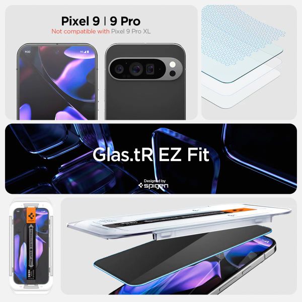 Spigen GLAStR Privacy EZ Fit Displayschutzfolie + Applicator - 2er-Pack Google Pixel 9 Pro XL / 10 Pro XL