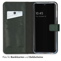 Selencia Echtleder Klapphülle Samsung Galaxy A14 (5G/4G) - Grün