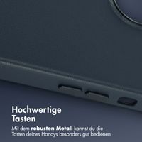Accezz MagSafe Leather Backcover Apple iPhone 13 - Nightfall Blue