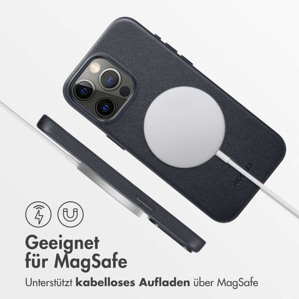 Accezz MagSafe Leather Backcover Apple iPhone 15 Pro Max - Onyx Black