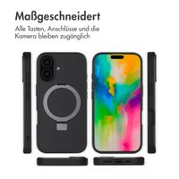 Accezz Ring Stand Backcover mit MagSafe Apple iPhone 16 - Schwarz