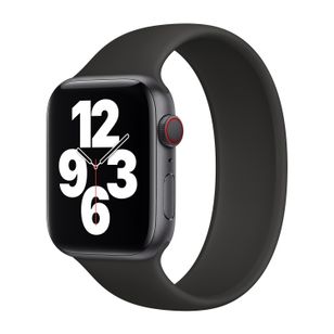 Apple Silikon Solo Loop für  Apple Watch | 38/40/41/42 mm - Größe 9 - Schwarz