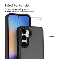 Accezz Rugged Frosted Back Cover Samsung Galaxy A35 - Schwarz