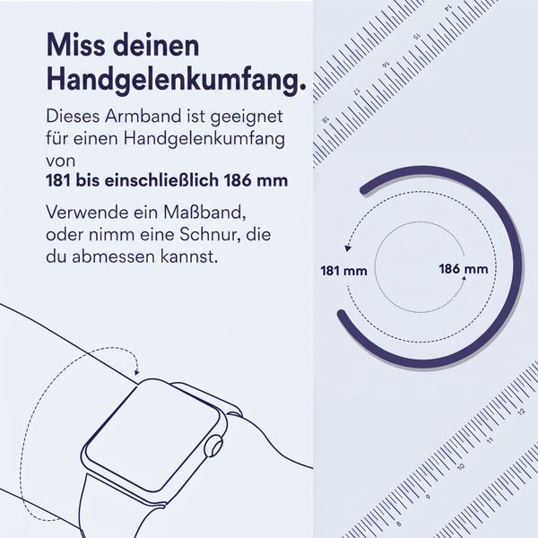 Apple Geflochtenes Solo Loop für  Apple Watch | 38/40/41/42 mm - Größe 9 - Pink Punch