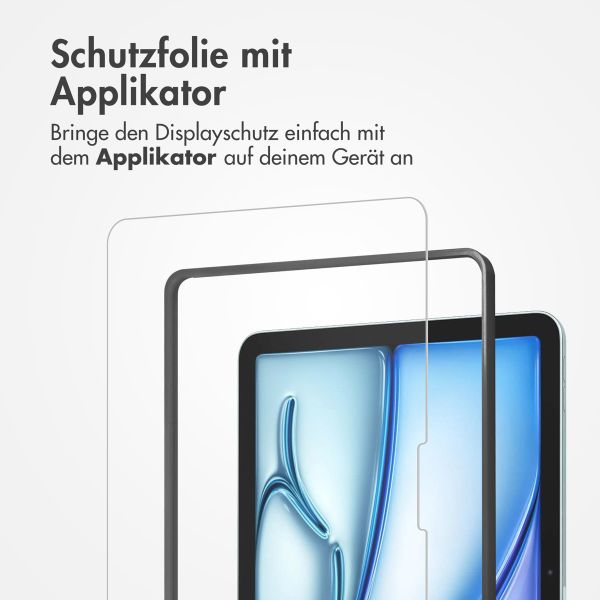 Accezz Schutzfolie aus gehärtetem Glas mit Applikator Apple iPad Air 11 Zoll (2026) M4 / (2025) M3 / (2024) M2
