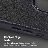 Accezz MagSafe Leather Backcover Apple iPhone 13 Pro - Onyx Black