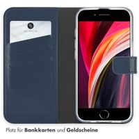 Selencia Echtleder Klapphülle Apple iPhone 17e / 16e - Blau