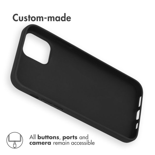 Accezz Color TPU Hülle Apple iPhone 12 (Pro) - Schwarz