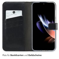 Selencia Echtleder Klapphülle Samsung Galaxy A36 / A56 - Schwarz