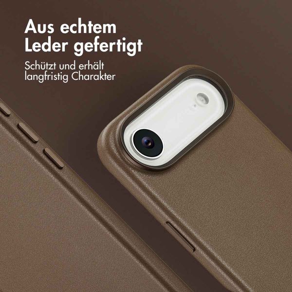 Accezz MagSafe Leather Backcover Apple iPhone Air - Kaffeebraun