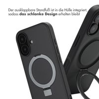 Accezz Ring Stand Backcover mit MagSafe Apple iPhone 16 - Schwarz