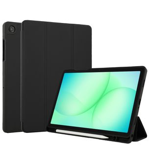 Accezz Smarte Klapphülle aus Silikon Samsung Galaxy Tab A11 Plus / A9 Plus - Schwarz