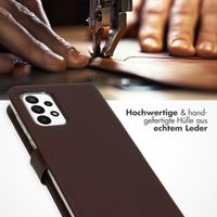 Selencia Echtleder Klapphülle Samsung Galaxy A23 (5G) - Braun