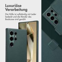Accezz 2-in-1 Klapphülle aus Leder mit MagSafe Samsung Galaxy S24 Ultra - Cedar Green