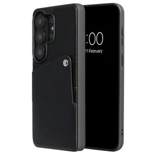 Selencia Riva Back Cover mit Kartenfach Samsung Galaxy S26 Ultra - Schwarz