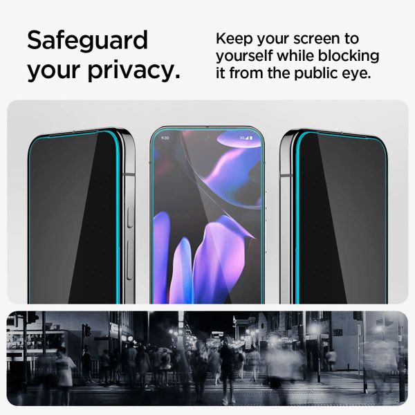 Spigen GLAStR Privacy EZ Fit Displayschutzfolie + Applicator - 2er-Pack Google Pixel 9 Pro XL / 10 Pro XL