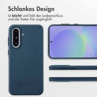 Accezz MagSafe Leather Backcover Samsung Galaxy A36 / A56 - Nightfall Blue