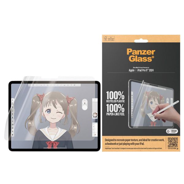 PanzerGlass GraphicPaper Ultra-Wide Fit Displayschutz Apple iPad Pro 11 (2025) M5 / (2024) M4