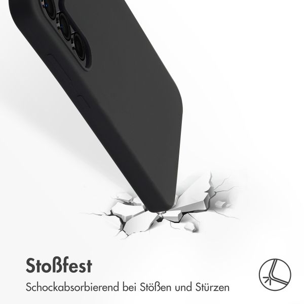 Accezz Liquid Silikoncase mit MagSafe Samsung Galaxy S24 FE - Schwarz