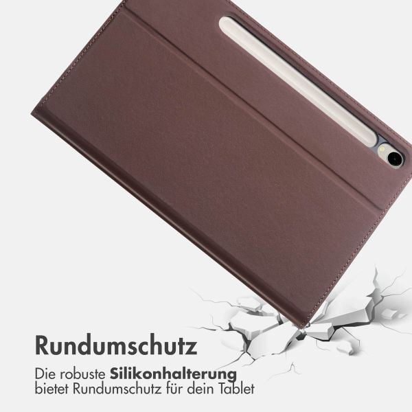 Accezz Classic Klapphülle Samsung Galaxy Tab S9 11.0 Zoll / S10 Lite / S10 FE / S9 FE 10.9 Zoll - Braun