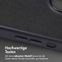 Accezz MagSafe Leather Backcover Apple iPhone 14 - Onyx Black
