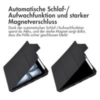 Accezz Rugged Trifold Klapphülle Apple iPad Air 11 Zoll (2026) M4 / (2025) M3 / (2024) M2 / Air 5 (2022) / Air 4 (2020) - Schwarz