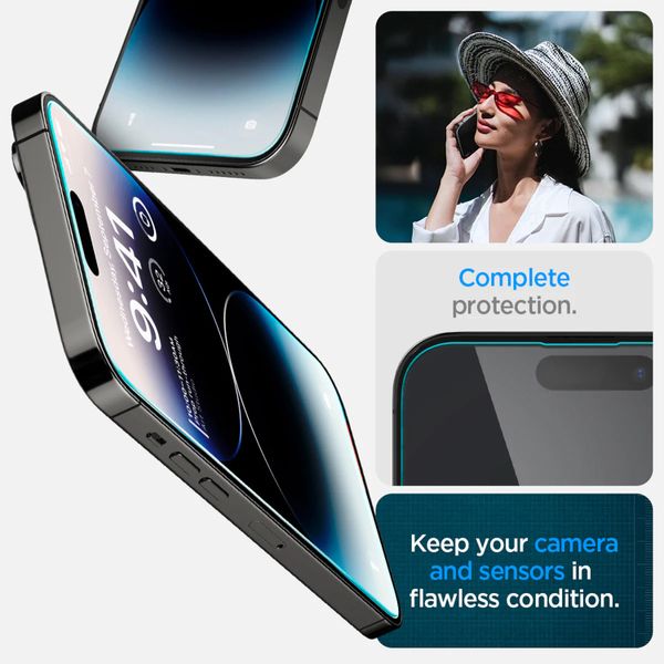 Spigen GLAStR Fit Displayschutzfolie 2er-Pack + Applicator Apple iPhone 14 Pro