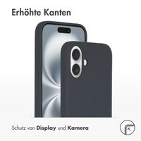 Accezz Liquid Silikoncase mit MagSafe Apple iPhone 16 Plus - Dunkelblau