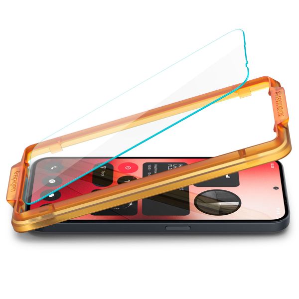 Spigen GLAStR Fit Displayschutzfolie 2er-Pack + Applicator Nothing Phone (2a) / (2a) Plus