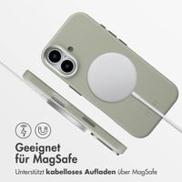 Accezz MagSafe Leather Backcover Apple iPhone 17 - Light Grey