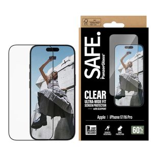 SAFE by PanzerGlass Ultra-Wide Fit Displayschutz mit EasyAligner Apple iPhone 17 / 16 Pro