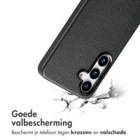 Accezz Echtleder Hülle + MagSafe Wallet Samsung Galaxy S25 Plus - Onyx Black