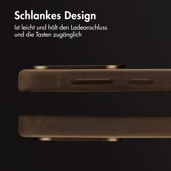 Accezz Vintage Leather Magsafe Backcover Samsung Galaxy A56 - Rustic Brown