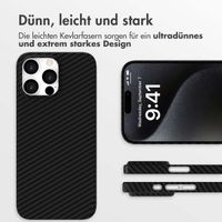 Accezz MagSafe Kevlar® Hülle Apple iPhone 15 Pro Max - Schwarz