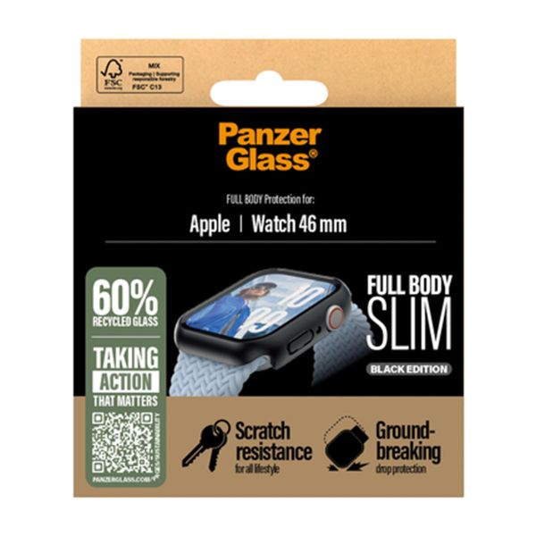 PanzerGlass Full Body Case Slim Apple Watch 10 / 11 / 12 - 46 mm - Schwarz